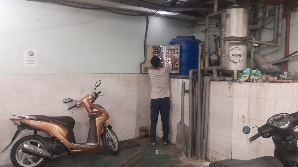 sỦa tỦ ĐiỀu khiỂn hỆ thỐng xỬ lÝ nƯỚc thẢi tÒa nhÀ ĐẠi thanh bÌnh